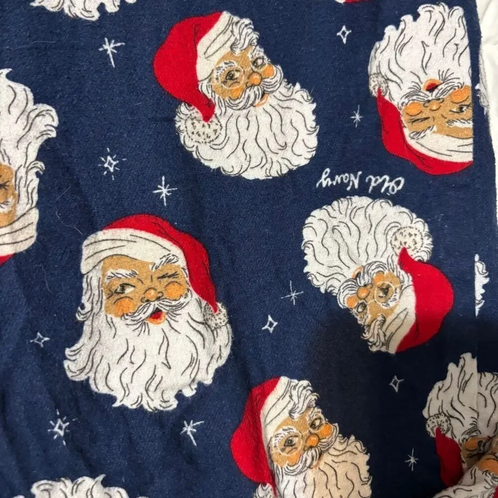 Old Navy XL Christmas Santa100% Cotton Flannel pockets Pajama Pants
